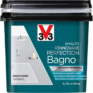 Smalto Rinnovare Perfection Bagno Grigio Chiaro Satinato 0,75 L - Foto 1 di 12