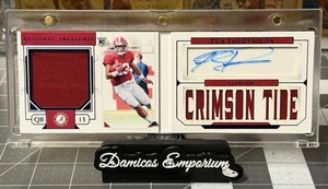 2020 National Treasures Tua Tagovailoa Rookie Patch Auto Booklet 44/49 Alabama - Picture 1 of 2