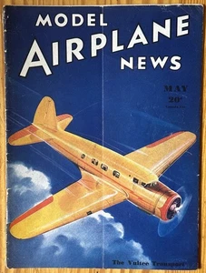 Vintage Original MODEL AIRPLANE NEWS Aviation Magazine May 1935 - Picture 1 of 13