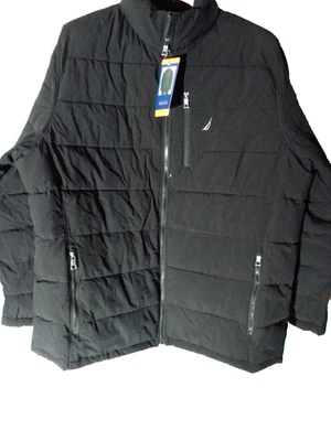 Chaqueta acolchada Nautica cremallera completa para hombre XXL - negra Foto 1 de 4