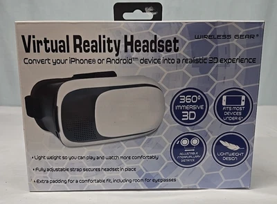 Virtual Reality Headset by Wireless Gear Realistic 3D Experience - Image 1 of 4