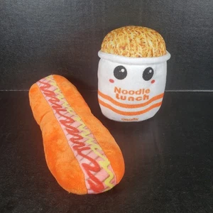 Taza de peluche directa Ideal Toys de fideos y perros calientes de comida blanda juguetes de peluche - Imagen 1 de 6