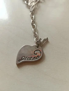 Collana Guess  con ciondolo cuore,argento,usato ma in ottime condizioni  - Foto 1 di 1