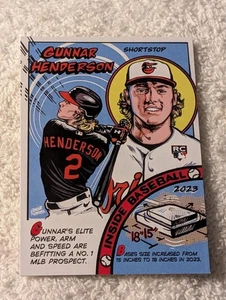 2023 Topps Archives '79 Topps Comic #79TC4 Gunnar Henderson Rookie Orioles - Picture 1 of 2