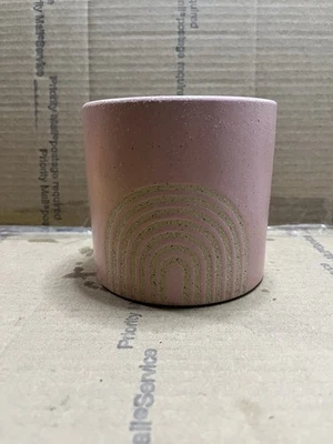 Maceta de arcilla cerámica rosa Foto 1 de 3