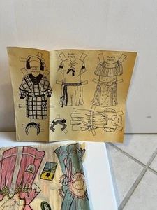 ANTIKE ORIGINAL LITTLE PEOPLE KREPPPAPIERPUPPEN VERBUNDEN #901 AMERIKANISCHES SPIELZEUG FUNKTIONIERT - Bild 1 von 5