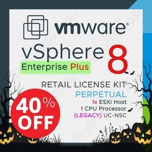 VMware vSphere Enterprise Plus v.8 - 1 CPU License - Perpetual UC NSC BRAND NEW - Picture 1 of 11