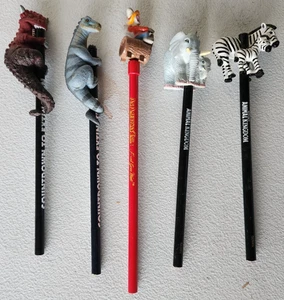 5 Animal Kingdom Disney Bleistifte Dinosaurier Zebra Elefant Fievel Topper - Bild 1 von 1