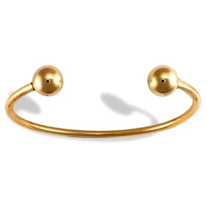 Mens Solid 9ct Gold Jewelco London Torque 3mm Bangle Bracelet - Picture 1 of 3