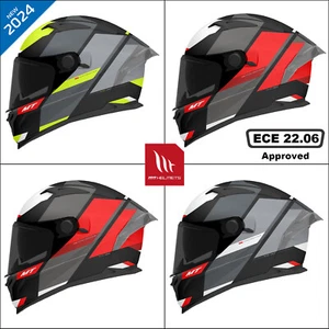 MT BRAKER SV CHENTO FULL FACE LIGHTWEIGHT MOTORCYCLE BIKE ECE22.06 CRASH HELMET - Picture 1 of 12
