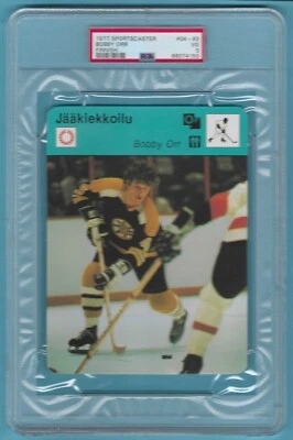 1977 SPORTSCASTER ФИНСКИЙ 04-83 BOBBY ORR! PSA 3 VG! РЕДКАЯ! - Изображение 1 из 2