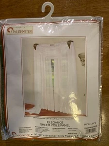 Stylemaster 84-Inch Rod Pocket Top Window Curtain Panel in Sage Green - Picture 1 of 3