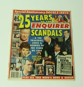 National Enquirer 25 Years Anniversary Issue June 11 1996 Scandals Celebrities - Foto 1 di 12