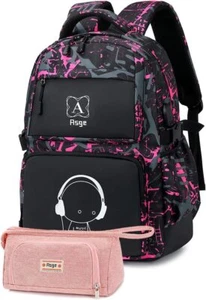 Asge Rucksack Schulrucksack Schultasche Ranzen Mädchen Teenager Jugendliche - Bild 1 von 7