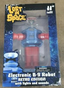 Lost In Space Electronic Lights & Sounds B9 Robot Retro Edition 11"