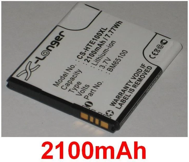 Battery 2100mAh Type BM65100 HTX21UAA for HTC CSN, E1, Infobar A02, Zara - Image 1 of 1