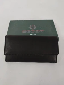 PORTACHIAVI EGOIST IN VERA PELLE NERO MADE IN ITALY FINO A 6 CHIAVI X152 - Picture 1 of 10