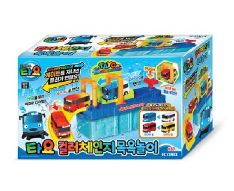 TAYO The Little Bus Color Changing Bath Play Set-Included 2 Car Figure /EXPRESS Cover