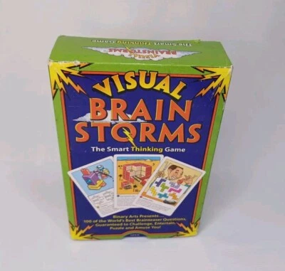 Visual Brain Storms The Smart Thinking Game Cards Binary Arts - Image 1 of 4