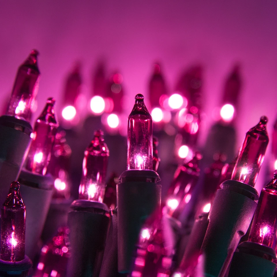 Pink Brite Star DESIGNER Series Light Set 100 Lights