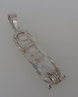 Anhänger mit ägyptischen Hieroglyphen bzw. Symbole Silber (98139)