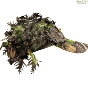 JACK PYKE LLCS 3D BASEBALL CAP GHILLIE CONCEALMENT MENS ENGLISH CAMO HUNTING HAT - Picture 1 of 8