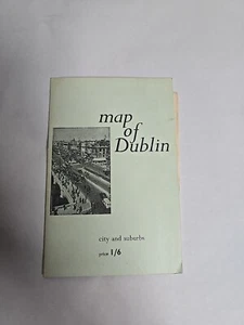 Vintage Browne & Nolan 1950 Travel Tourist Map of Dublin Ireland Fold-out 17" - Picture 1 of 5
