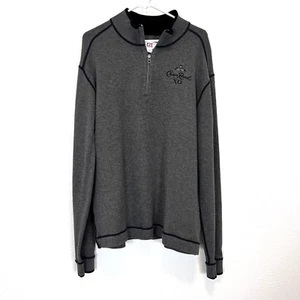 Cutter & Buck Gray Zip Up Sweater With Stand Up Collar Crown Royal Men Lrg - Picture 1 of 7