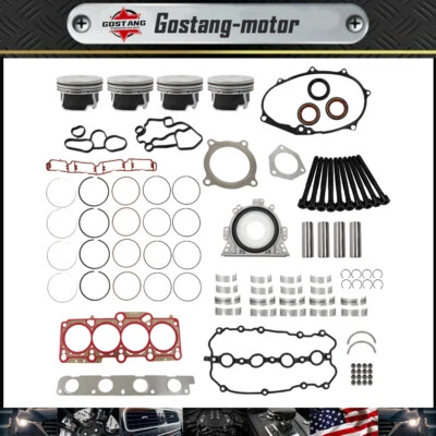 For Audi A4 A4 Quattro 2005-2008 2.0L Engine Rebuild Overhaul Kit Pistons Seals - Image 1 of 4