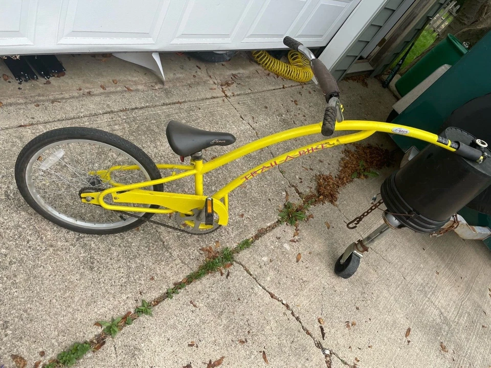 Remolque Adams Trail A Bike One Child amarillo Foto 1 de 4