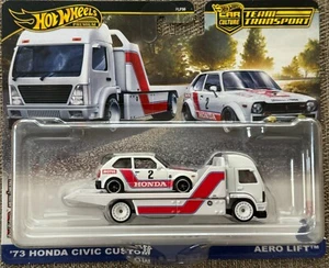 Hot Wheels Team Transport # 80 ,'73 Honda Civic Custom Aero Lift ,Free Shipping - Picture 1 of 5