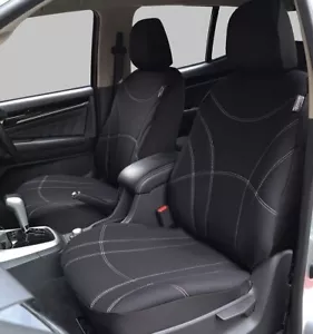 Seat Covers For Toyota Fortuner Wagon 08/2015 - Current Neoprene Front Pair - Bild 1 von 3