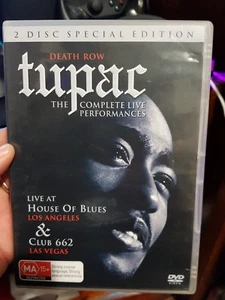 Tupac - Death Row - The Complete Live Performances - MUSIC DVD  - FREE POST  - Picture 1 of 3
