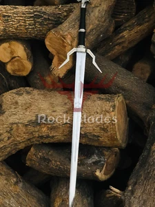 Handmade Carbon Steel The Witcher Sword, Sword of Geralt of Rivia, Feline sword, - Picture 1 of 5