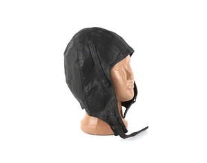 Pilot helmet Flight helmet Leather original vintage Soviet helmet 1953 year - Picture 1 of 9