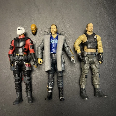 DC Multiverse Suicide Squad Lot Boomerang Deadshot & Rick Flag Used Cover
