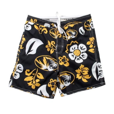 Men's Missouri Tigers Mizzou Swim Trunks Floral Swim Shorts Cover