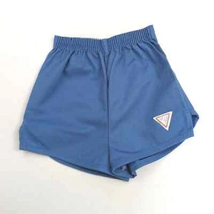 Vintage Wrangler Shorts Boys Sz 7 Blue Track 80s Basic Classic Everyday Summer - Picture 1 of 4