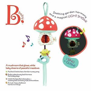B.Toys Magical Mellow Zzzs Baby Nursery Plush Musical Mobile Soft Light C26-23