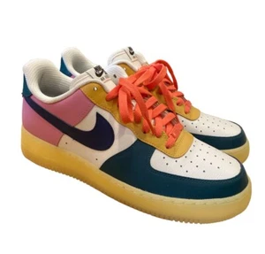 0028 su) Nike Air Force 1 One By You ID/Sail/Green/Pink AQ3778-994 Size 10.5 - Picture 1 of 8