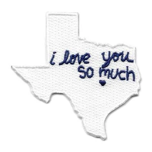 I Love You So Much Patch Austin Texas Wall Embroidered Iron On - Picture 1 of 2