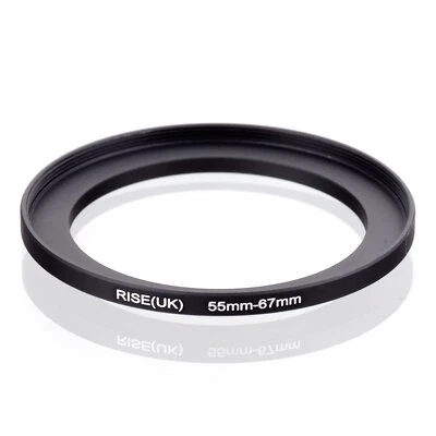 RISE(UK) 55mm-67mm 55-67 mm 55 to 67 Step Up Ring Filter Adapter black - Image 1 of 3