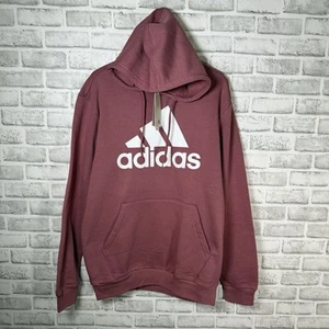 Sudadera con Capucha Adidas Para Hombre Talla Mediana MT Preloved Carmesí/Blanco Logo Pullover Nuevo con Etiquetas - Imagen 1 de 7