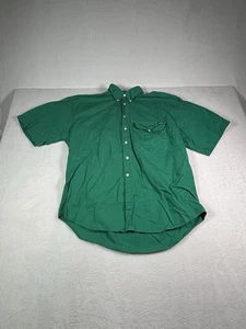 Vintage Cutter & Buck Button Up Pocket Shirt Washed Green Color Large Cotton XL - Picture 1 of 6
