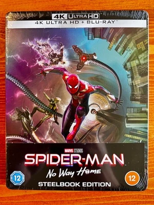 SPIDER-MAN NO WAY HOME - Limited Edition 4K UHD + Blu-ray SteelBook (SEALED) - Image 1 of 4