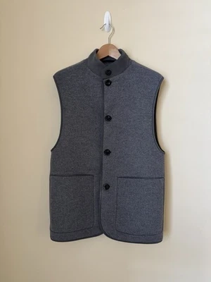 Jaqueta colete de lã Zegna cinza 48 - Imagem 1 de 4