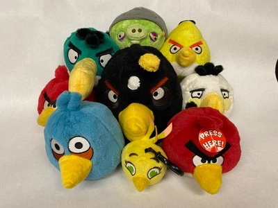 RARE Angrybirds Plush Lot | Spot bomb, red, blue, chuck, etc | CWT & Hartz - Image 1 of 4
