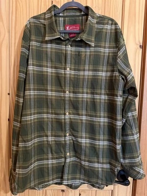 Browning Shirt mens XL Green Plaid Heritage Collection Hunting Gun Outdoors - Image 1 of 4