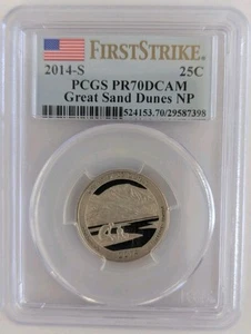 2014-S GREAT SAND DUNES PCGS PR70DCAM FIRST STRIKE - Picture 1 of 4