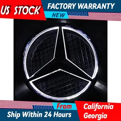 Fit for Illuminated Logo Star Badge Car Front Grille LED Emblem Fit Benz — 第 1/4 张图片